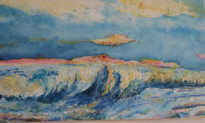 Brandung (Aquarell)