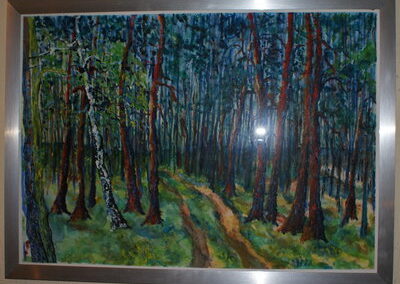 Auf dem Weg II (Aquarell)